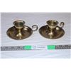 Image 1 : Brass Candle Holders (2) made in India