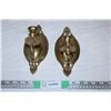 Image 1 : Wall Hanging Brass candle set (2)
