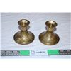 Image 1 : Brass Candle Holders (2)