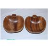 Image 4 : Apple shaped Wood Bowls (5)