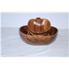Image 5 : Apple shaped Wood Bowls (5)