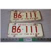 Image 1 : Saskatchewan 1973 License Plates (2)