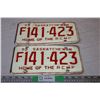 Image 1 : Saskatchewan 1973 License Plates (2)