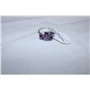 Image 2 : Amethyst 18k white Gold filled ring Size?