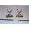 Image 1 : Brass Golfing decor items (2)