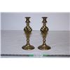 Image 1 : Brass Candle Holders (2)