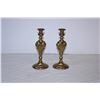 Image 2 : Brass Candle Holders (2)