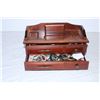 Image 2 : Wood Jewelry box with costume jewelry
