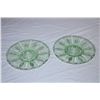 Image 2 : Green Depression Glass Plates (5)