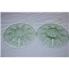 Image 3 : Green Depression Glass Plates (5)