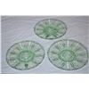 Image 4 : Green Depression Glass Plates (5)