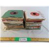 Image 1 : Box of (150) 45RPM records - 50's-70's