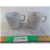 Image 1 : Pair of large mugs (white dimpled) Godiva (new condition)