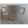 Image 2 : Pair of large mugs (white dimpled) Godiva (new condition)