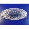 Image 3 : Carved glass tray/dish with pinked edges (1960's) - 3.5"x8"