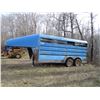 Image 1 : 1992 Flaman Cattle Trailer  with 5th wheel hookup -16ft, up to 23ft with hitch