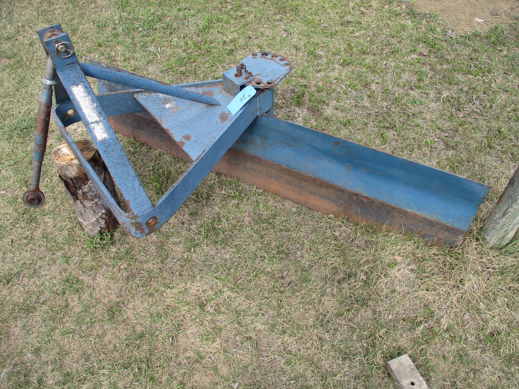 6ft king kutter 3 point hitch scraper Bodnarus Auctioneering