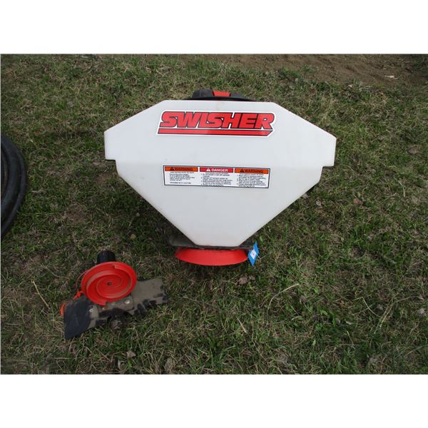 swisher tank with motor spreader (Goes on back of a Quad)