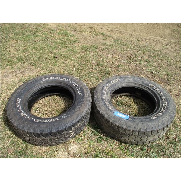 (2) 245/75 R17 Goodyear tires