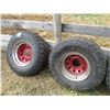 Image 2 : 4X THE BID PRICE - Utility Tires+Rims - 33x12.50 R16.5LT - 8 bolt pattern