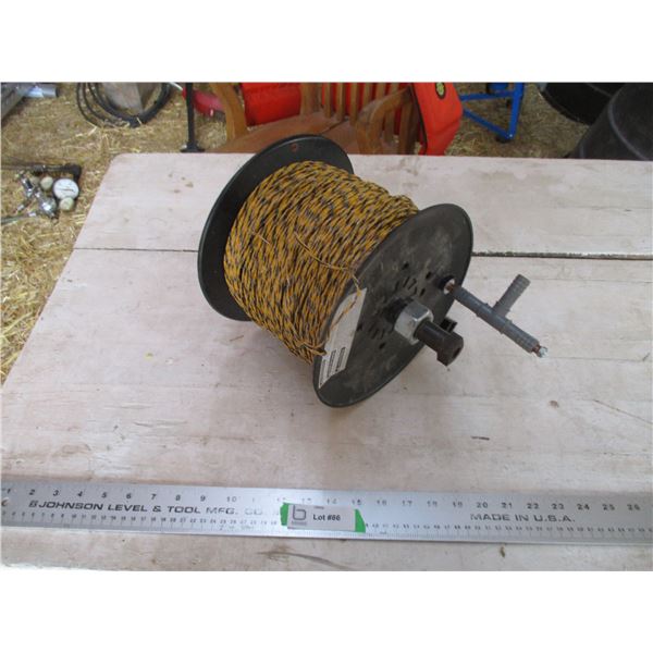 Roll of portable electric fencing