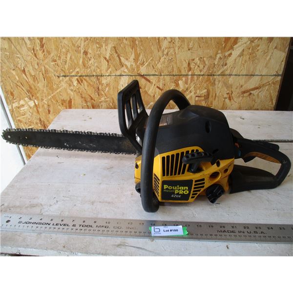 Poulan pro chainsaw 42cc w/18" bar working