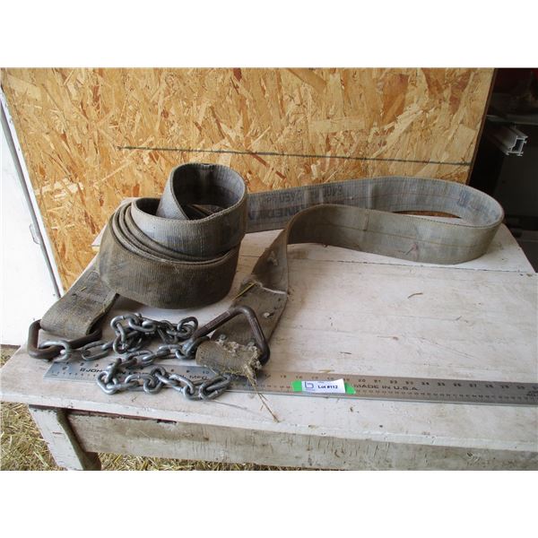 Cattle lifter belt tow rope