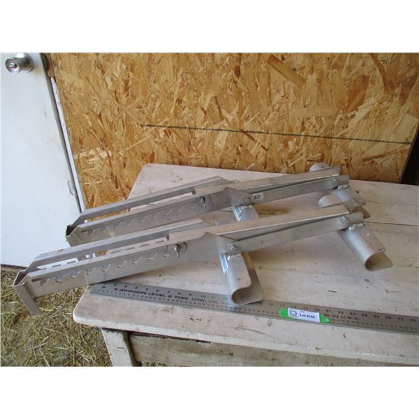 (2) aluminum ladder scaffold