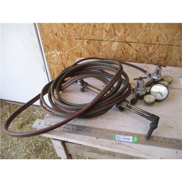 Torch with gauges + hose lead