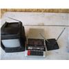 Image 2 : 5" black & white TV, rabbit ears, cassette player/recorder