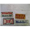Image 2 : (4) Oil tags B/A, Mobil oil, white rose, william penn