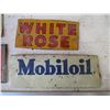 Image 4 : (4) Oil tags B/A, Mobil oil, white rose, william penn