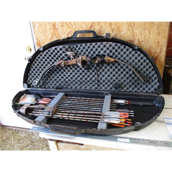 Left Hand Prowler Bow & Arrows - 14 carbon + epress aluminum with case