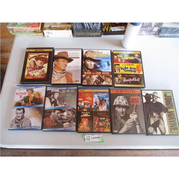 (9) John Wayne DVD's