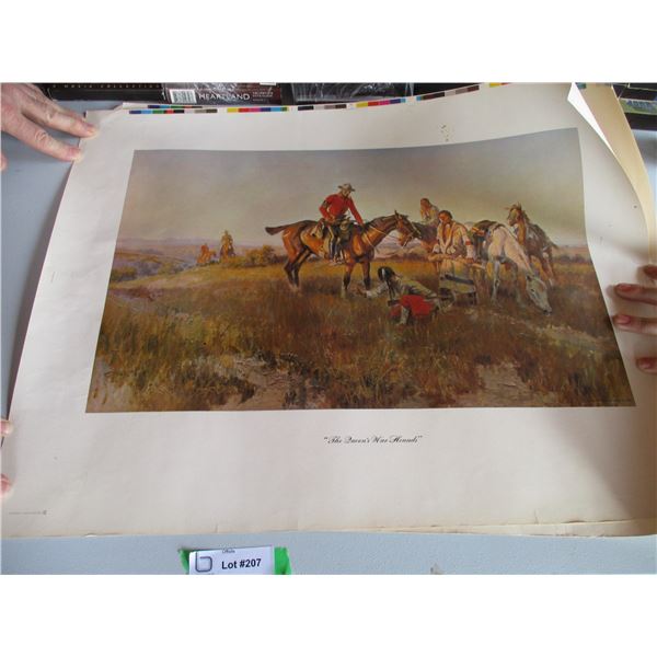 2X THE BID PRICE - CM Russell prints