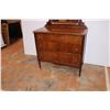 Image 3 : Antique Dresser + Mirror - 39x20x37 (mirror 24x28)