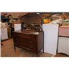 Image 1 : Antique Dresser with mirror - 38x21x51 (mirror 40x30)