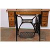 Image 2 : Antique Singer sewing machine + stand