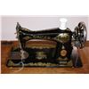Image 7 : Antique Singer sewing machine + stand