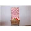 Image 3 : Wicker sewing basket - 31" tall