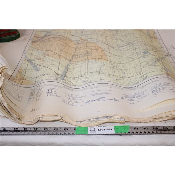 34 Maps with Telescoping rod case