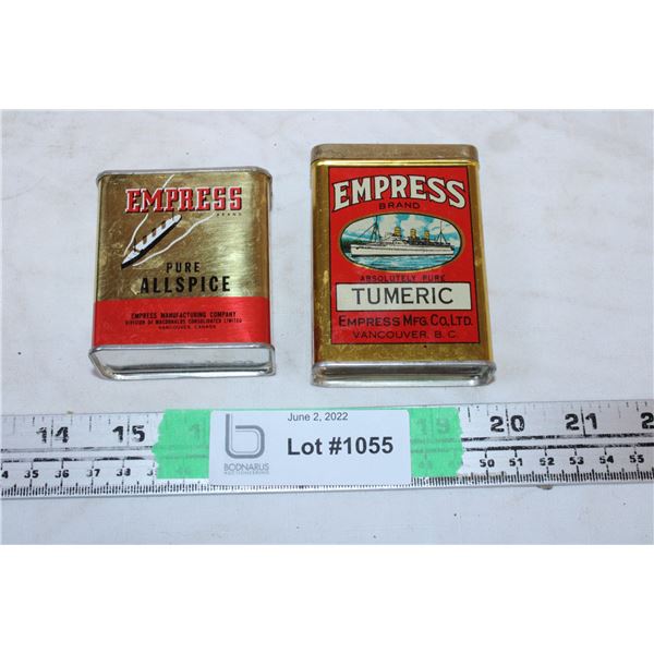 Antique Spice Tins (2)