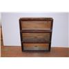 Image 1 : *3 Section Globe-Wernicke Barrister Bookcase (no top,loose doors 9.5”X34X40”H