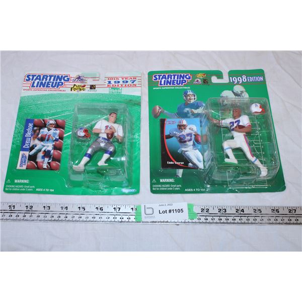 (2) Starting Lineup NFL figures