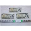 Image 1 : Canadian One Dollar Bills (3)