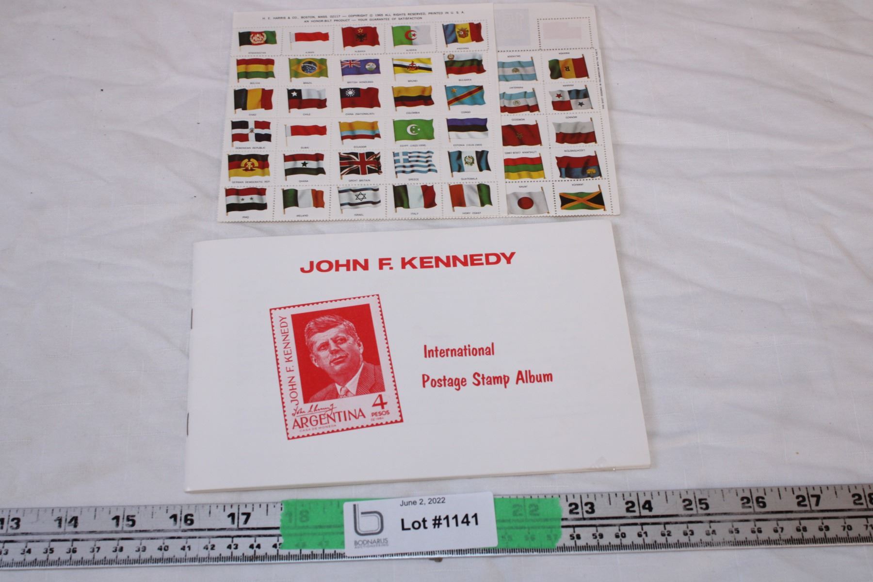 John F.Kennedy International Postage Stamp Album and Stamps