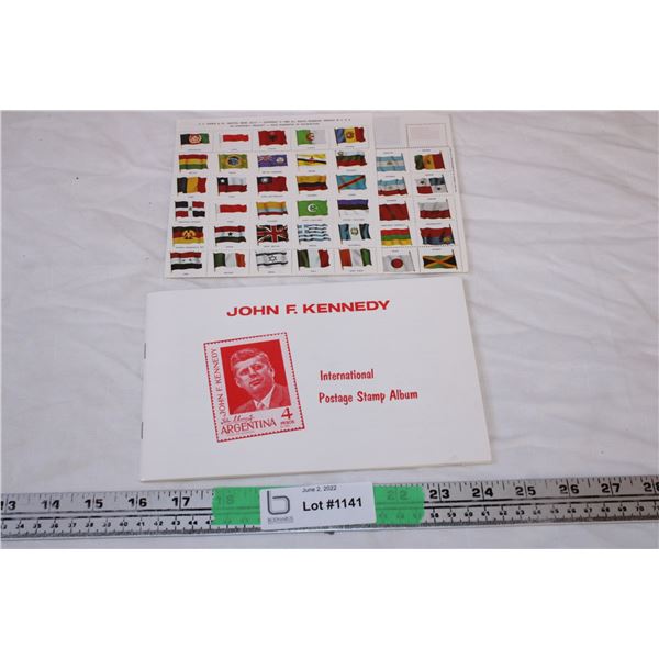 John F.Kennedy International Postage Stamp Album and Stamps