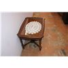 Image 2 : *Wooden Glass top table with tray 26X18X19