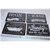 Image 1 : Iron,Laundry,Bathroom,wash Signs (4)