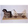 Image 3 : Folk Art Hay Wagon 23” L